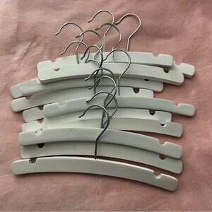 White wooden baby Hanger set of 13